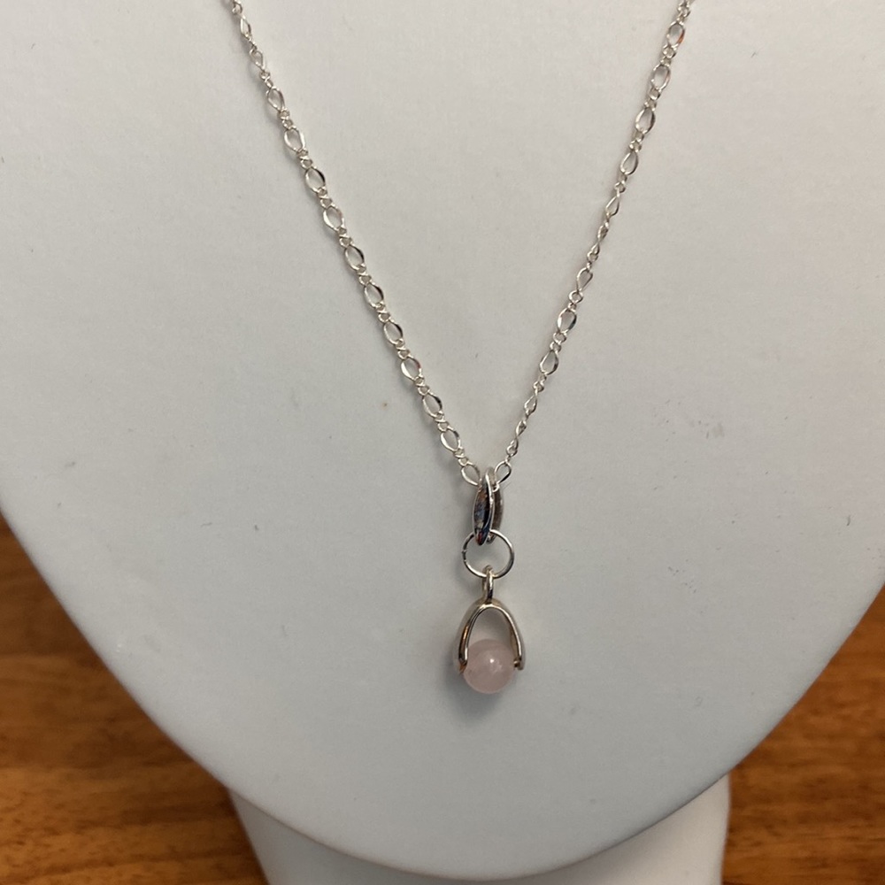 NEW Rose Quartz crystal necklace